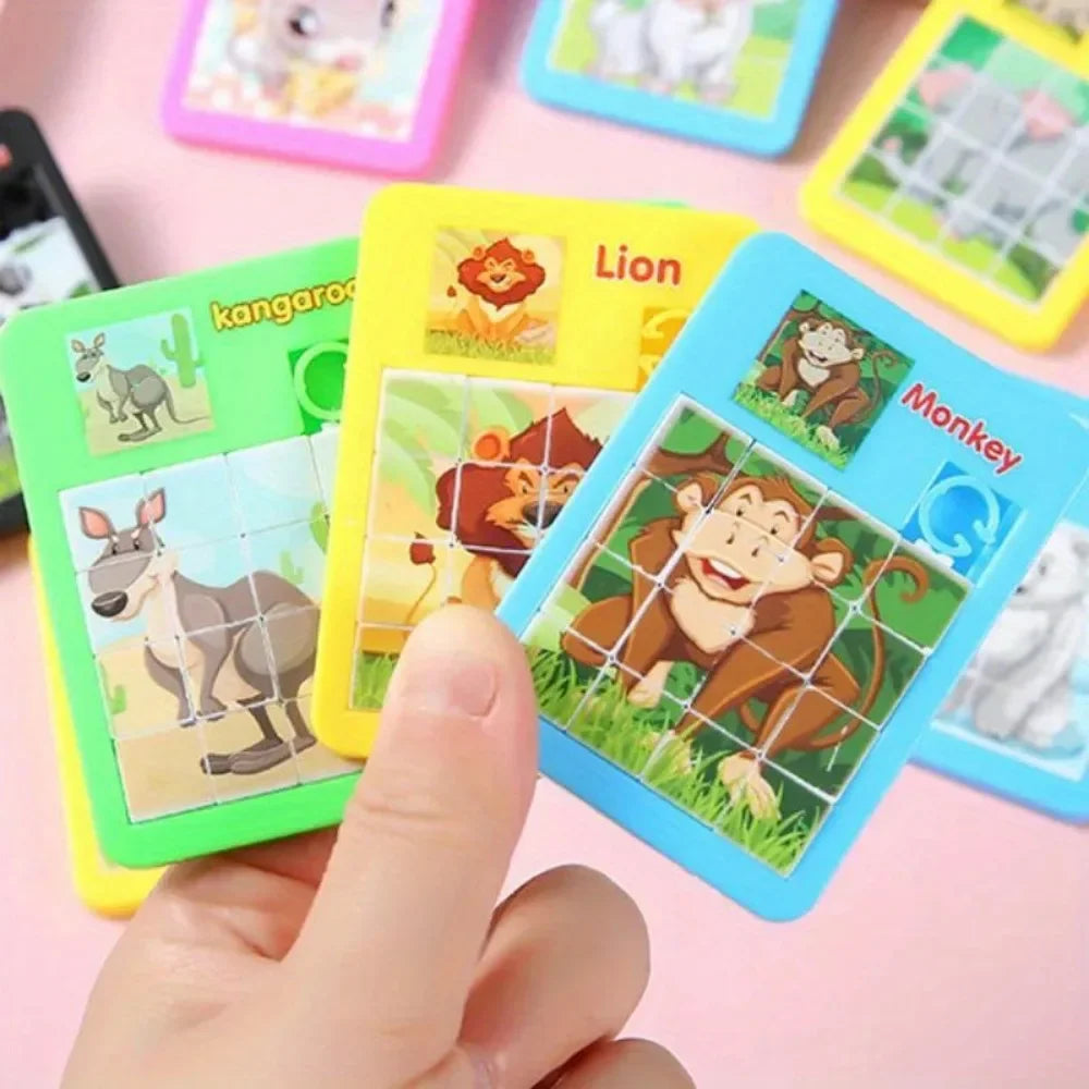 12/24/36 Pack Cute Animal Cartoon Puzzle Toys Kids Birthday Party Favors Prize Pinata Treasure Box Reward Pack Easter Gift