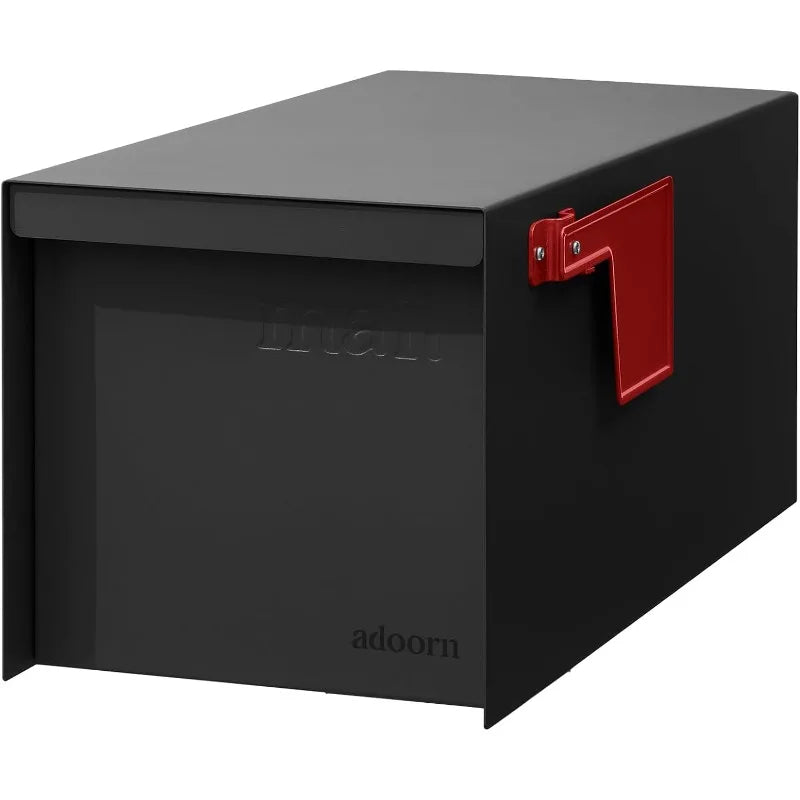 Post Mount Mailboxes, 9.5 x 9.5 x 19.5 (HxWxD) Large, Galvanized Steel Modern Mailbox, for Daily Letters, Magazines and P