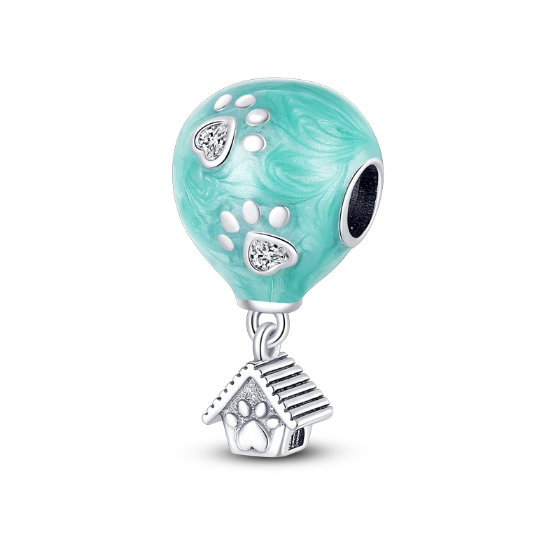 New 925 Sterling Silver Cactus Four Leaf Clover Charm Spring Green Series Bead Pendant For Original Beads Bracelet DIY Jewelry