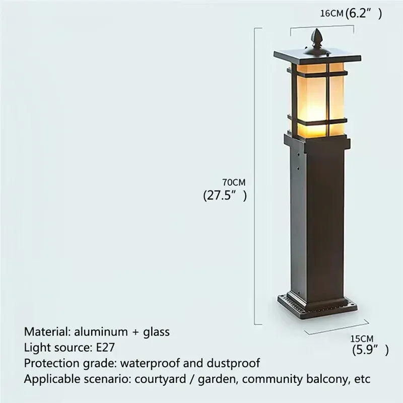 GISELLE Contemporary Outdoor Lawn Lamp LED Electric Waterproof Villa Garden Courtyard District Residential Quarters Lawn Lamp ﻿