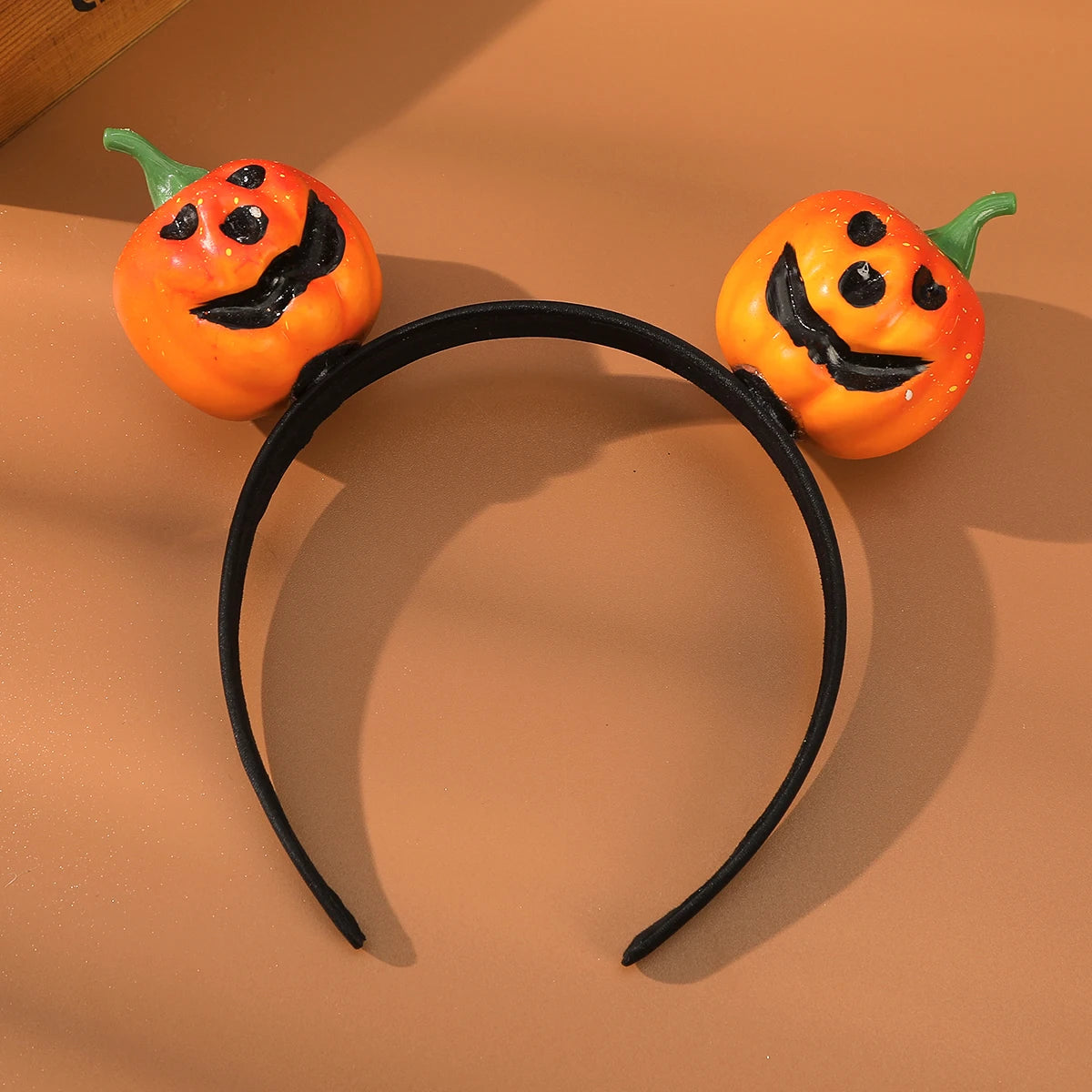 AWAYTR Halloween Scary Skeleton Headbands Mesh Plastic Pumpkin Wide Headband Hair Accessories For Women Festival Headwear