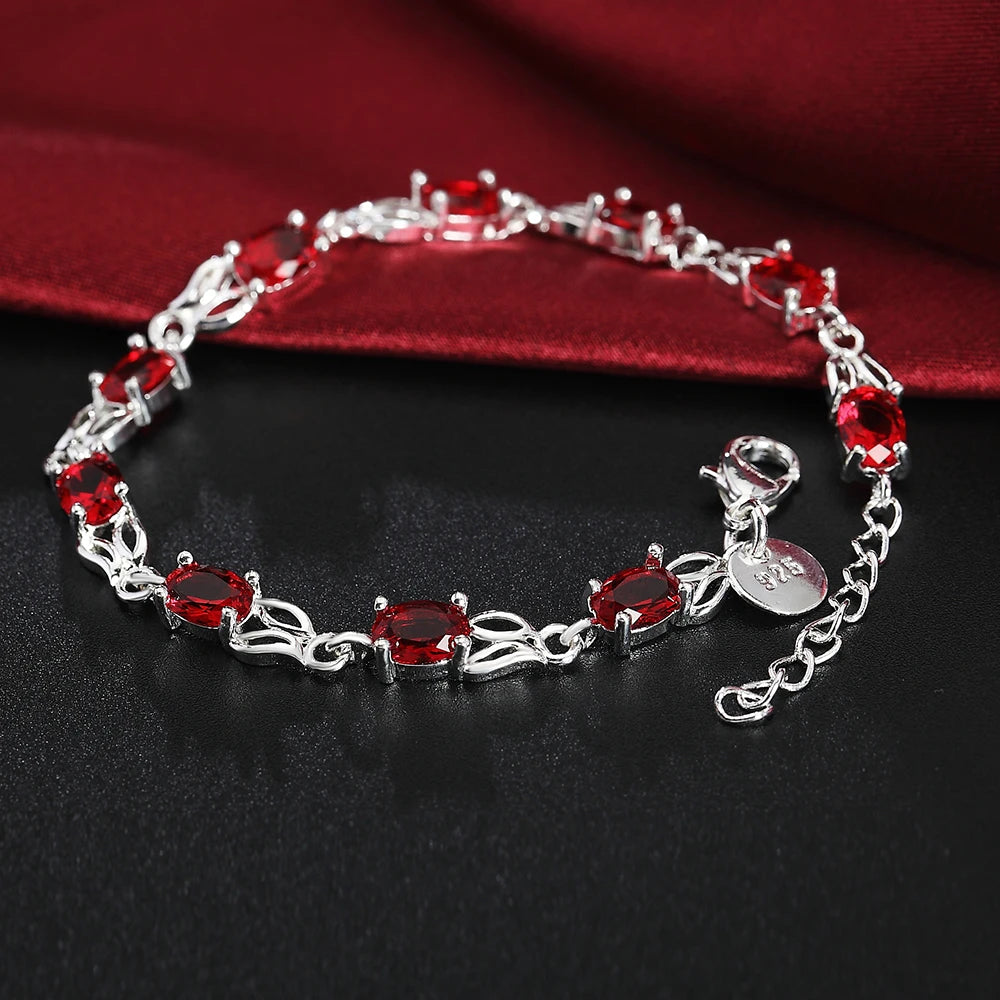 Fashion charm 925 Sterling Silver Bracelet for man woman Twisted rope chain fine jewelry Wedding party Christmas gift