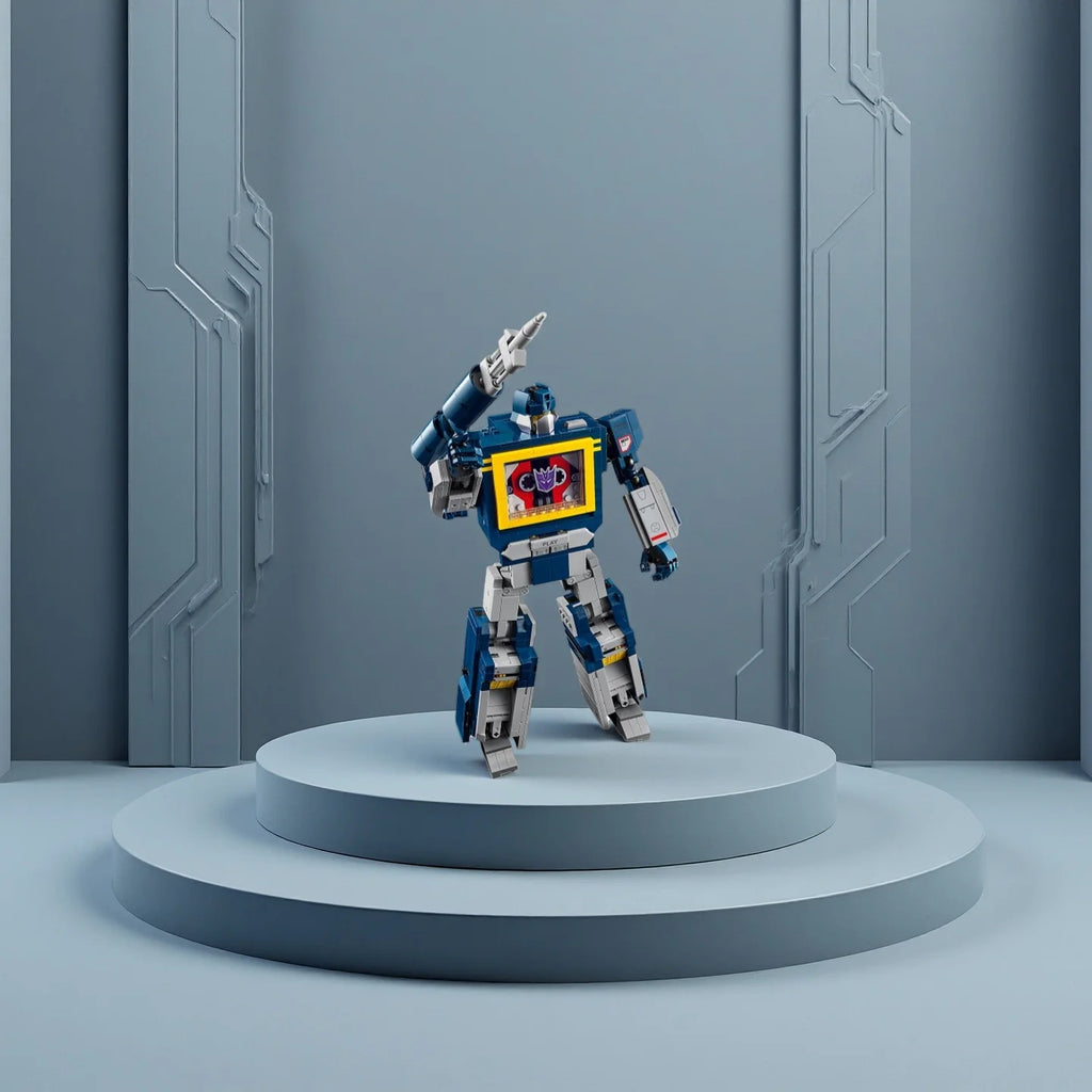 2025 New Icons 1505PCS  Blue Robot Model Building Blocks Creative Truck Car Mech Bricks Assembly   For Boy Toys Holiday Gift