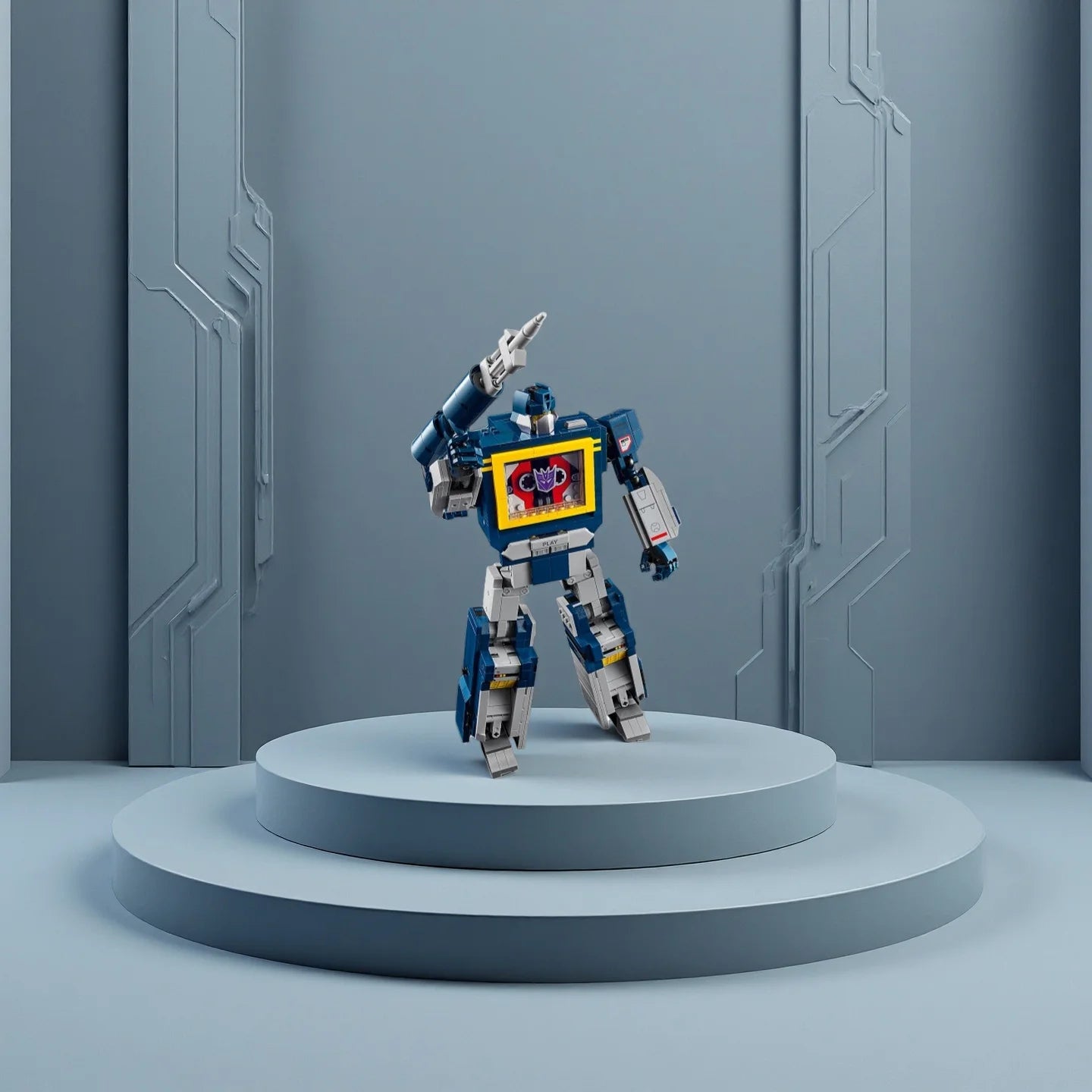 2025 New Icons 1505PCS  Blue Robot Model Building Blocks Creative Truck Car Mech Bricks Assembly   For Boy Toys Holiday Gift