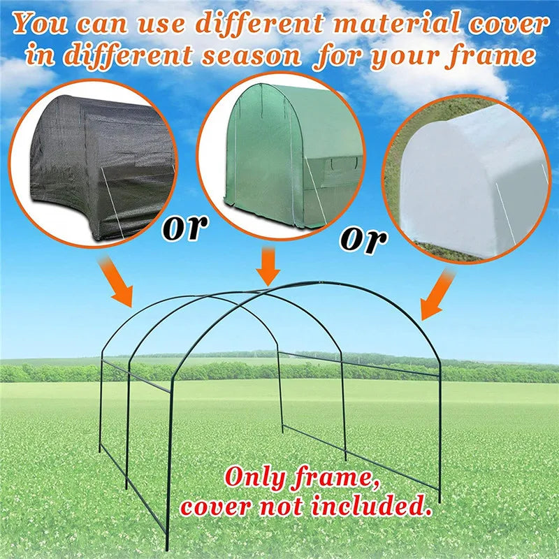 Greenhouse 300x200x180cm Garden Garden Greening Plant Flower Vegetable Protection Greenhouse Including Frame and Cover