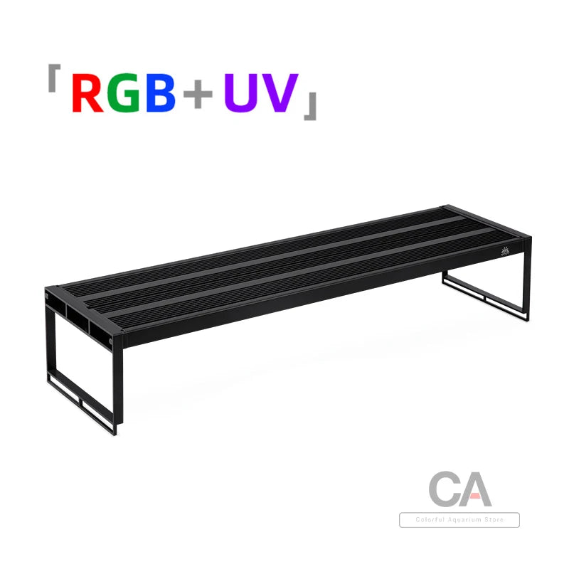 Week Aqua L Series RGB LED Aquarium Lighting with Cycle Timer, Stepless Dimmer Lamp for Freshwater Tank