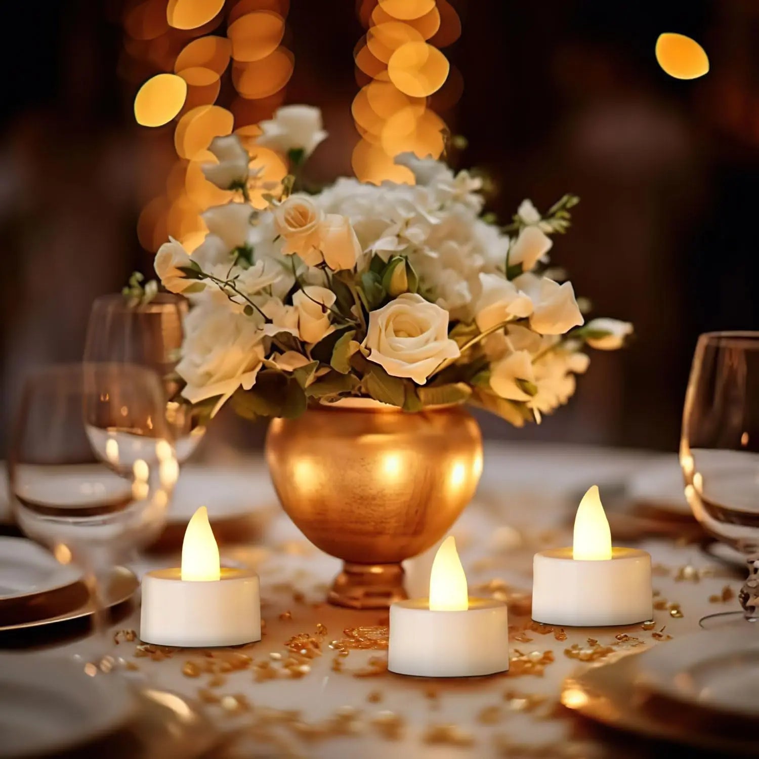 Flameless LED Candle Creative wishing Led Tea Light Warm White Flameless Candle Halloween Christmas Decor Candle Light