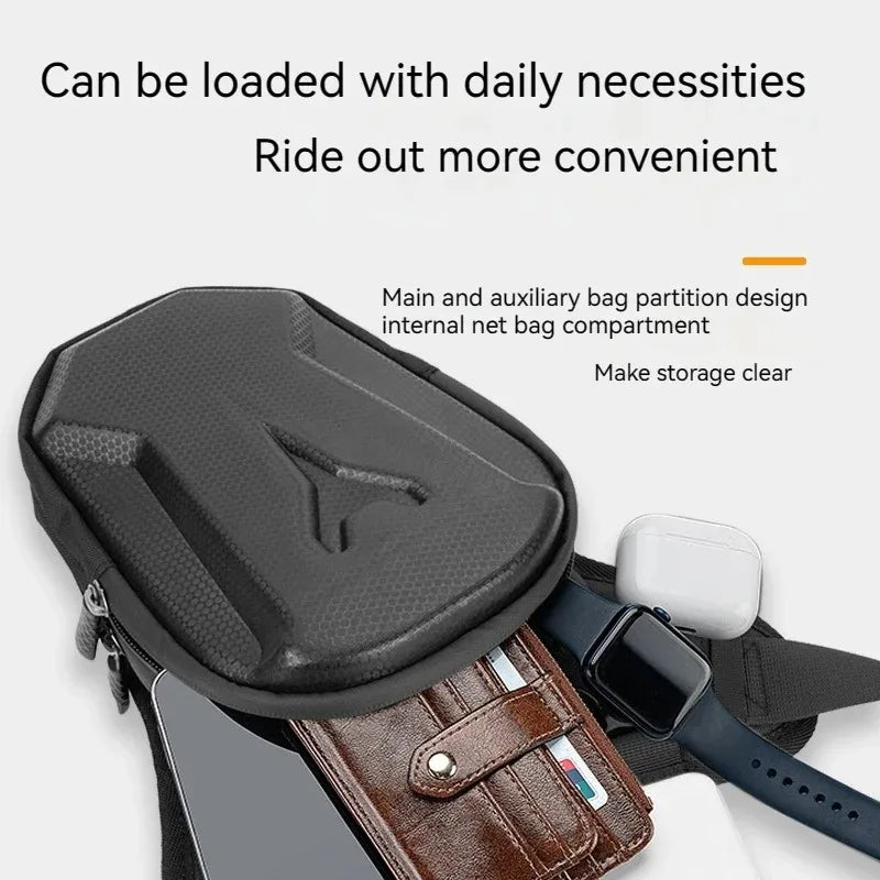 Bicycle Leg Side Bag EVA Hard Shell Outdoor Casual Waist Bags bike Mobile Phone Purse Hip Bum Pack Cycling Leg Bag  Bicycle Bag