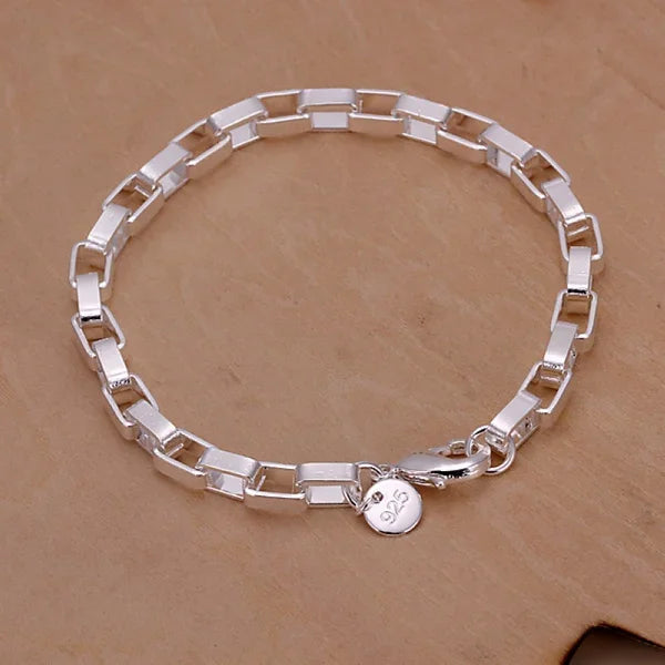 High Quality 925 Sterling Silver Fashion Multiple Styles Bracelet Chain For Women Fashion Wedding Party Beautiful Jewelry Gift