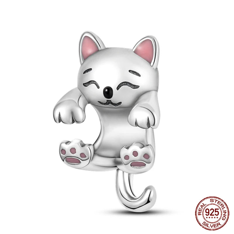 Original Ocean Series Fit 3mm Bracelet 100% Authentic 925 Sterling Silver Turtle Crab Mermaid Charm Beads DIY Jewelry Gift