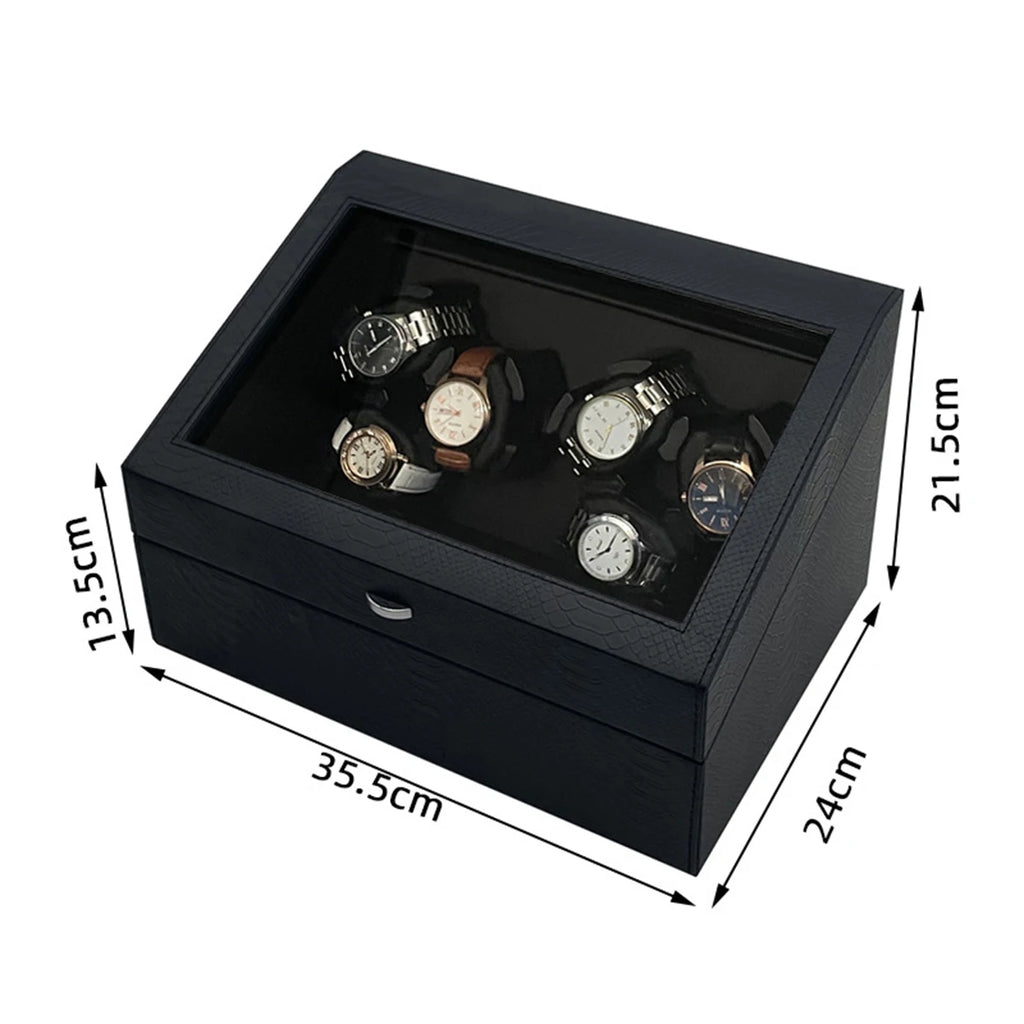 Watch Winders Box for Automatic Watches Box 6 watches Rotate Stand