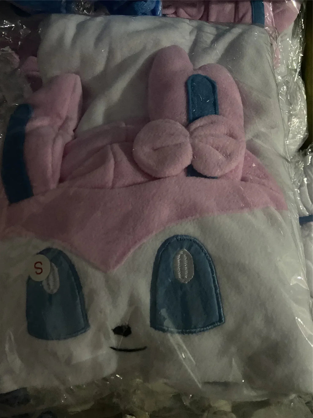 Miniso Sylveon  Kigurumi Onesies Anime Cartoon Women Men Pajamas Halloween Christmas Cosplay Anime Full Body Pijama