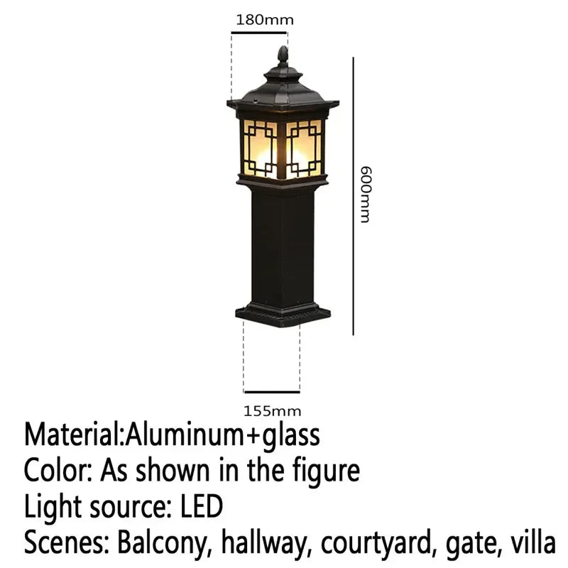 GISELLE Contemporary Outdoor Lawn Lamp LED Electric Waterproof Villa Garden Courtyard District Residential Quarters Lawn Lamp ﻿