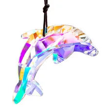 Crystal Hanging Butterfly Dolphin Prism Suncatcher Butterfly Sun Catcher for Window Garden  Indoor Outdoor Home Christmas Decor