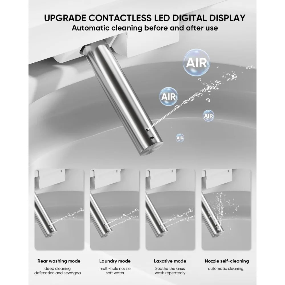 Free Delivery - Smart Toilet,Tankless Toilets with Warm Water Sprayer and Dryer, Foot Sensor Operation,Bidet with Heated Seat