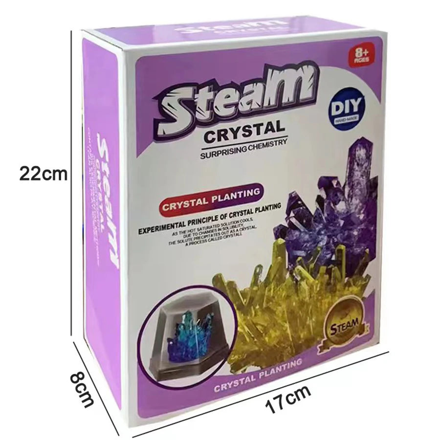 Crystal planting experiments, Science and education toys, DIY growable crystals, Color Random, Christmas/Halloween Gifts