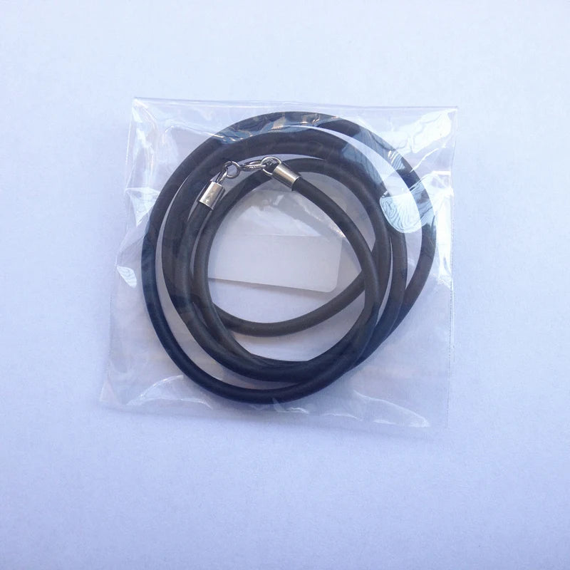 Necklace for Women PU Leather Buckle 925 Sterling Silver Black Jewelry Men Accessories Wholesale Fashion Chain simpe neck