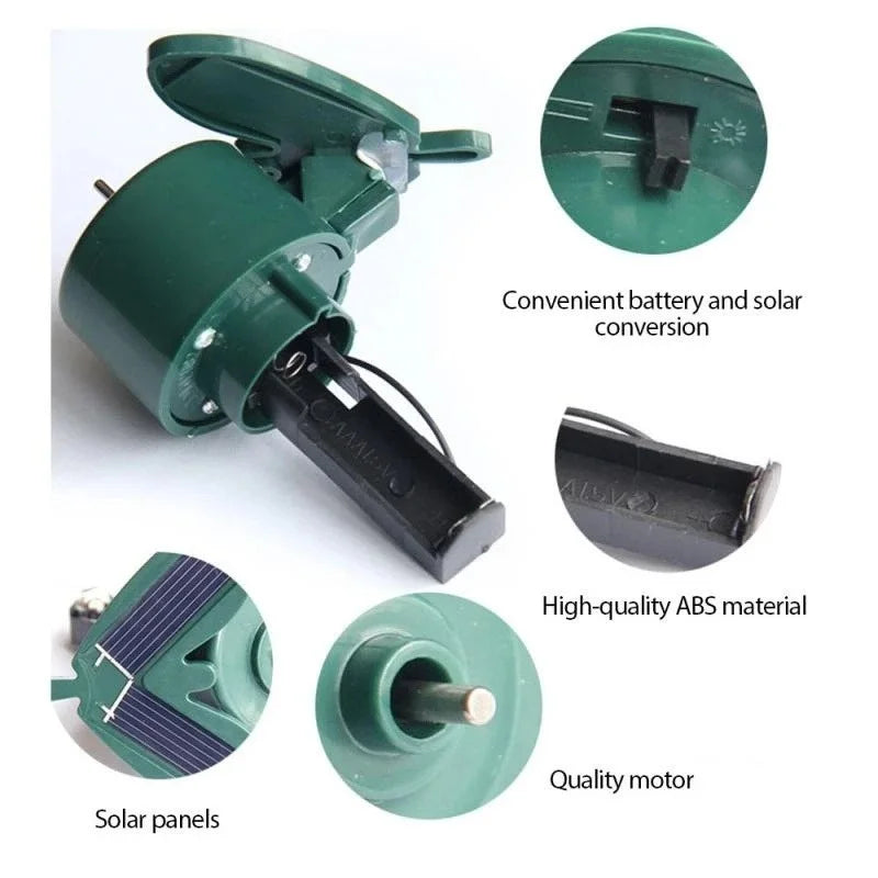 Garden Decoration Solar Powered Dancing Fluttering Butterflies Flying Humming Bird Garden Yard Outdoor Home Decoration Farmland