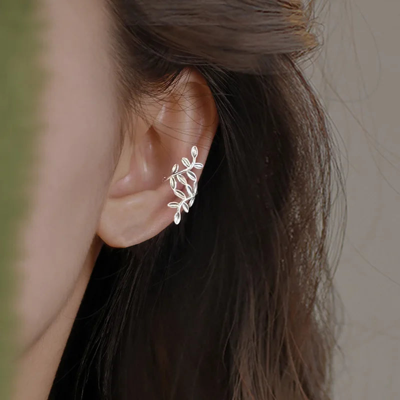 Korean Exquisite Zircon Star Ear Clip for Women Without Piercing Long Tassel Sweet Ear Cuff Clip Earrings Wedding Jewelry Gift