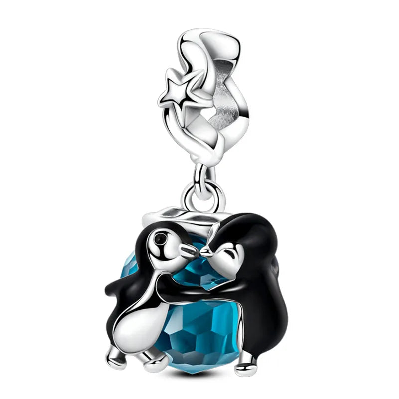 Ocean Trendy 925 Silver Dolphin Crab Boat Beach Charms Beads Fit 3mm Original Bracelets DIY Thoughtful Fine Jewelry Making Gifts