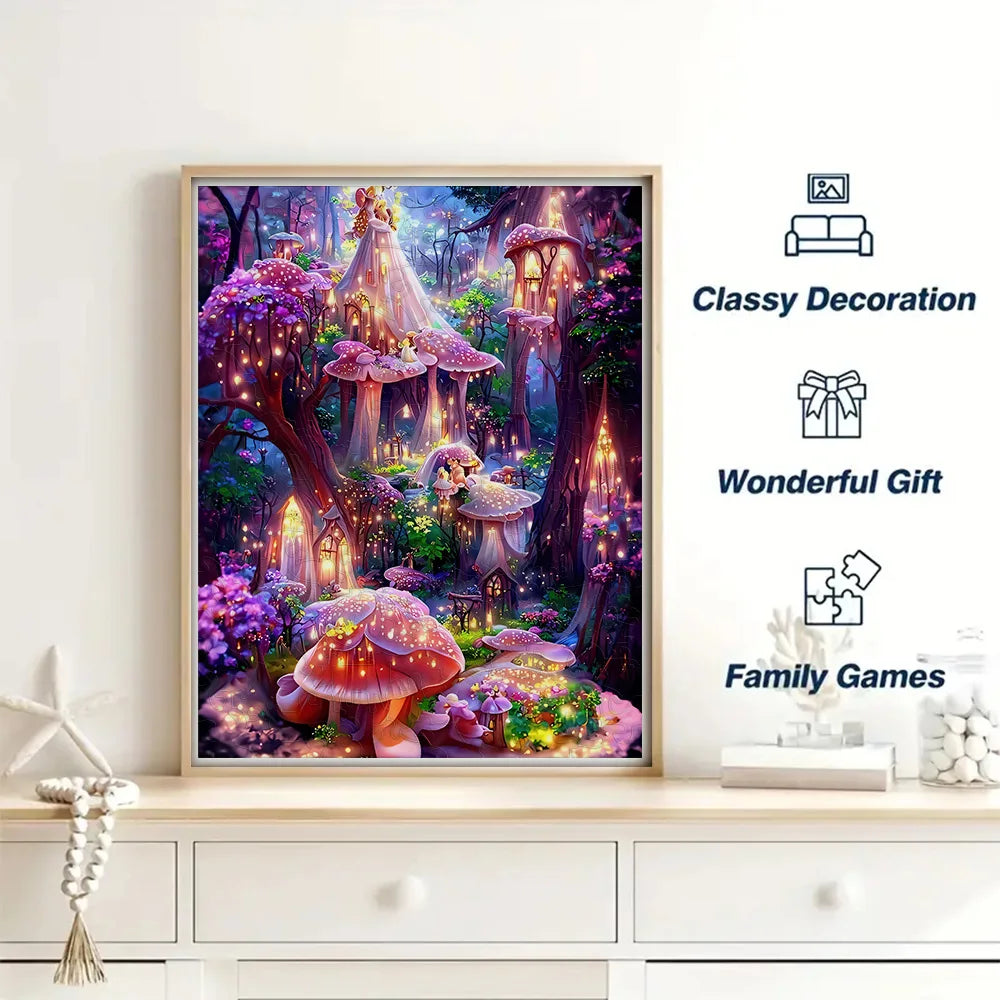 Castle Wooden Puzzle Romantic Fantasy World Handmade Exploration Fun Art World Puzzle Gift Surprise Children's Puzzle Toys