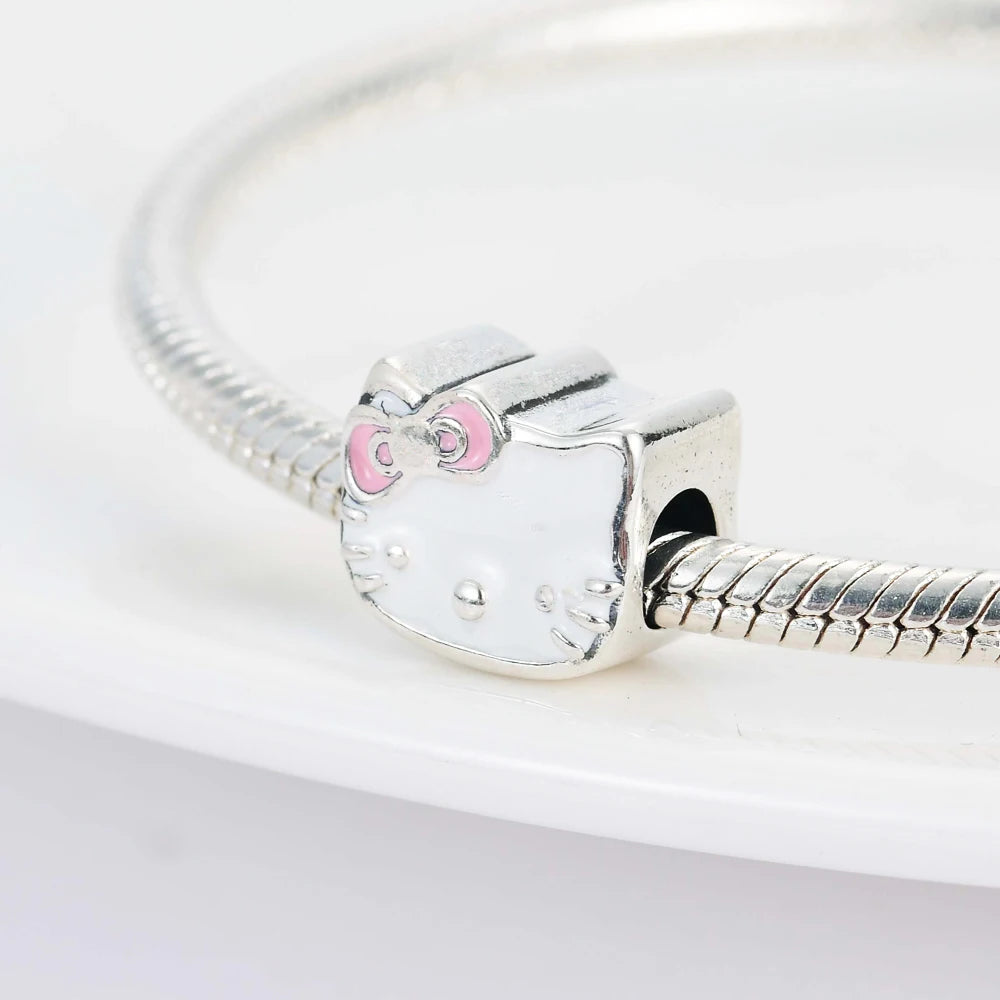 Animals Series Charms 925 Silver fortune Cat Pets Fit 925 Original Bracelet Necklace DIY Pendants Fashion Jewelry For Woman