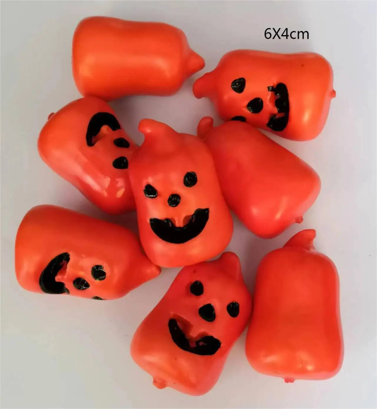 4Pcs Popular Miniature Imitation Foam Pumpkin Halloween Ghost Funny Pumpkin Ornaments For Doll House Decoration Accessories