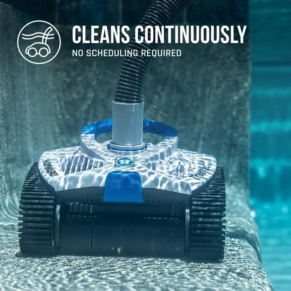 BEST SALE-Sale TracVac Lightweight Automatic Suction Vacuum Cleaner with Hose and Valve for In Ground Swimming Pool Maintenance,