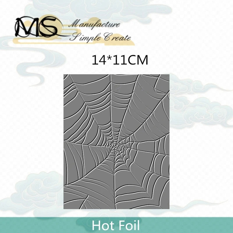 2025 Hot Foil Star Net Snow Pumpkin Halloween Christmas Background Scrapbooking Embossing Frames Card Craft Metal Cutting Dies