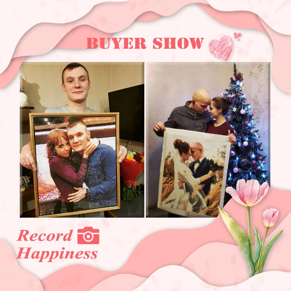 EverShine Photo Custom DIY 5D Diamond Mosaic Multiple Size Full Drill Diamond Painting Embroidery Adult Children's Room Decor