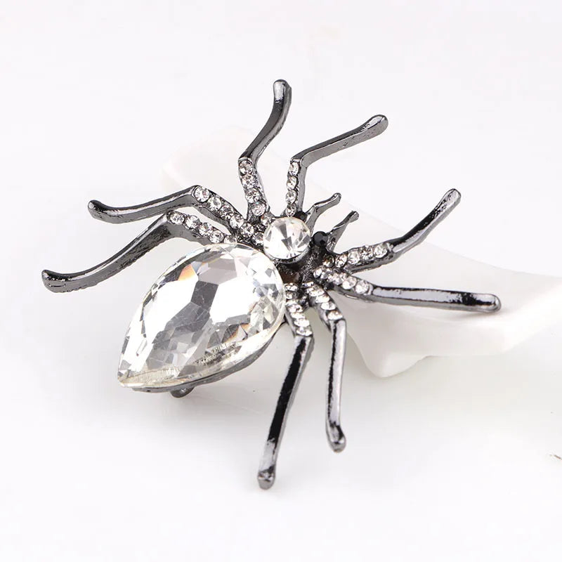 Brooches For Women Classic Spider Insect Pins For Man Neckline Front Of Clothes Halloween Gift Jewelry Charms