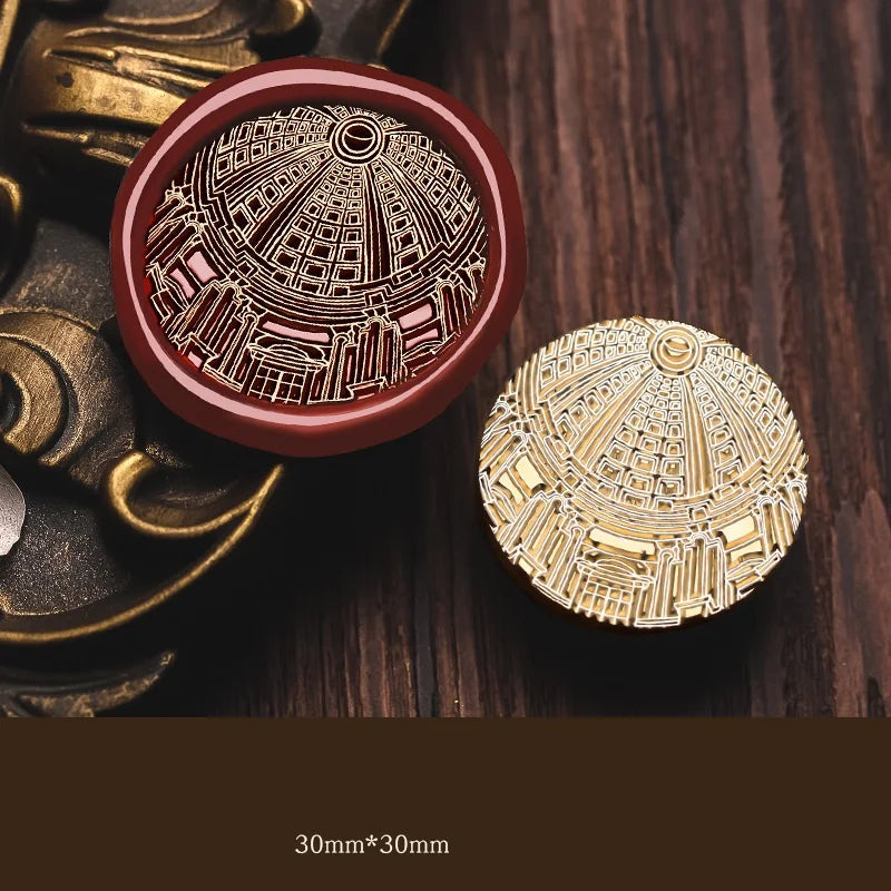 Wax Seal Stamp Vintage Halloween Personalized Wedding Stamp Old Castle Wax Seal Stamp Craft Supplies Stamp and Die Sets HCZ042