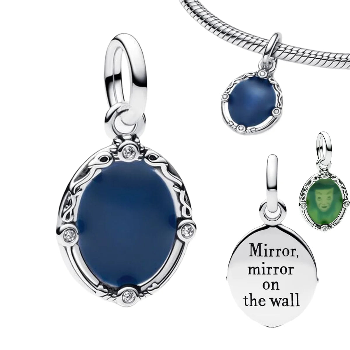 Pink Bow Ring Set Original 925 Sterling Silver Colorful Zircon Ring Earrings Bracelet Necklace Original DIY Women's Jewelry Gift