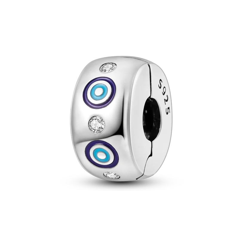 Halloween Dangle 925 Sterling Silver Skeleton Witch Devil's Eye Skull Charms Bead Fit Original Bangle Bracelet Necklace Jewelry