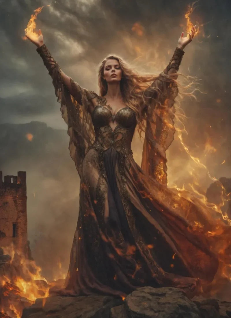 MINISO Oil Painting By Numbers Lady Knight Dark Demon Drawing Canvas DIY Pictures By Numbers Home Decor 