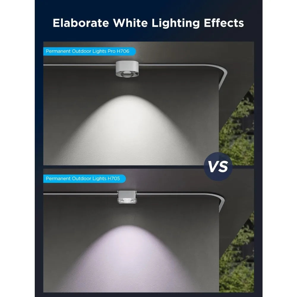 Hot-Sell!Permanent Outdoor Lights Pro,150ft w/90 RGBIC LED Lights for Daily and Accent Lighting,75 Scene Modes for Outdoor Decor