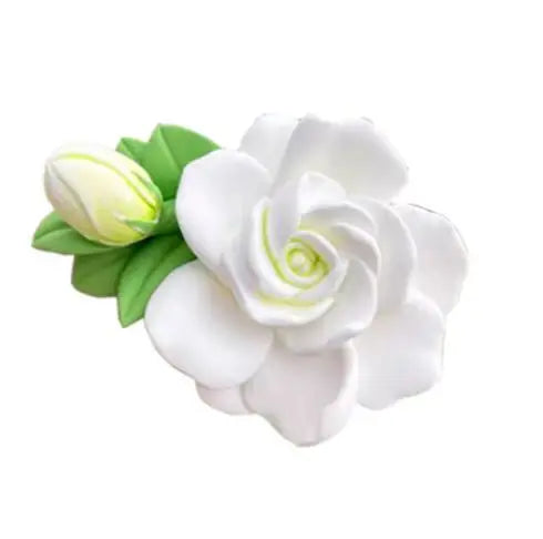 Elegant  gardenia car fragrance, car pendant 3D decoration, with its own aroma, lasting fragrance, souvenir, for friends, lovers