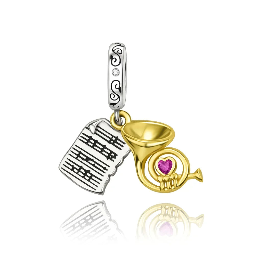 Original 925 Sterling Silver Charms Bag Earphone Magic Cube Watch Games Console Bead Pendant Fit Bracelet Necklace Jewelry