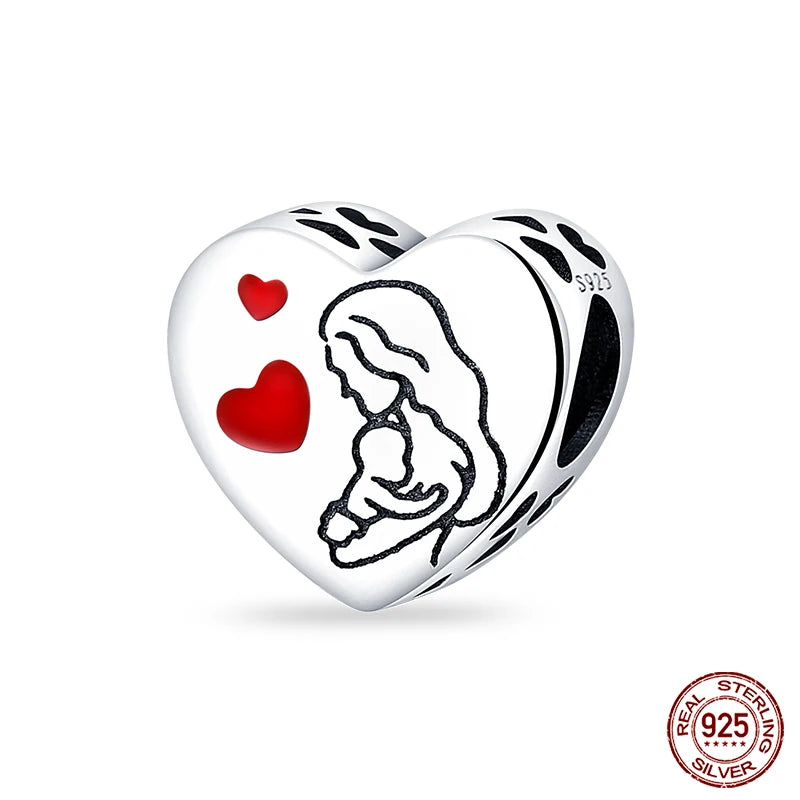 Fit Qikaola 925 Original Bracelet Fashion Bee Astronaut Eiffel Tower 925 Silver Charms Beads Fine DIY Birthday Jewelry For Women