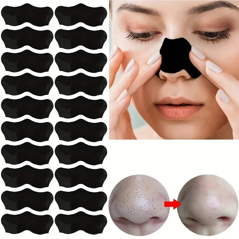 15pcs Blackhead Nose Strips Deep Cleansing Nasal Spot Facial Dot Stickers Nose Mask Shill For Acne & Black Head - Dropship