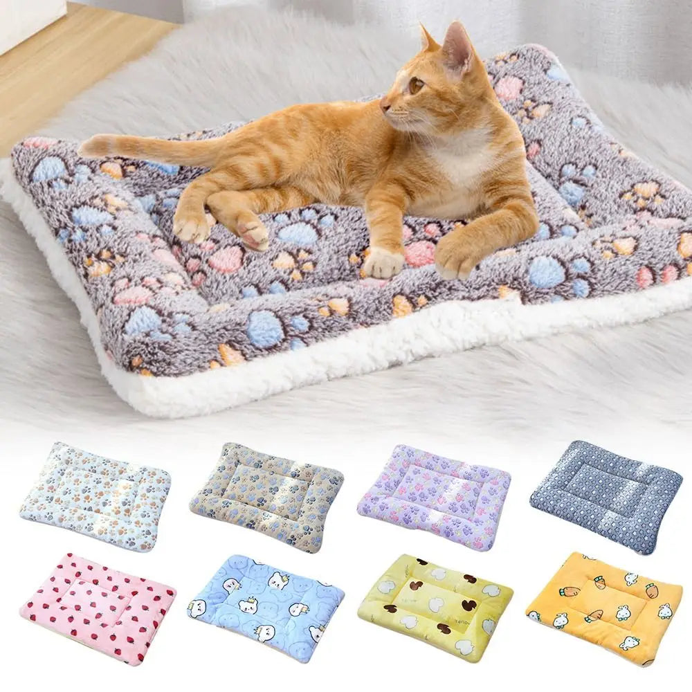 Pet Supplies Soft Cat Bed Mats Thickened Autumn Winter Warmer Pet Sleeping Bed Mat Kennel Washable Dogs Pet Pad Blanket