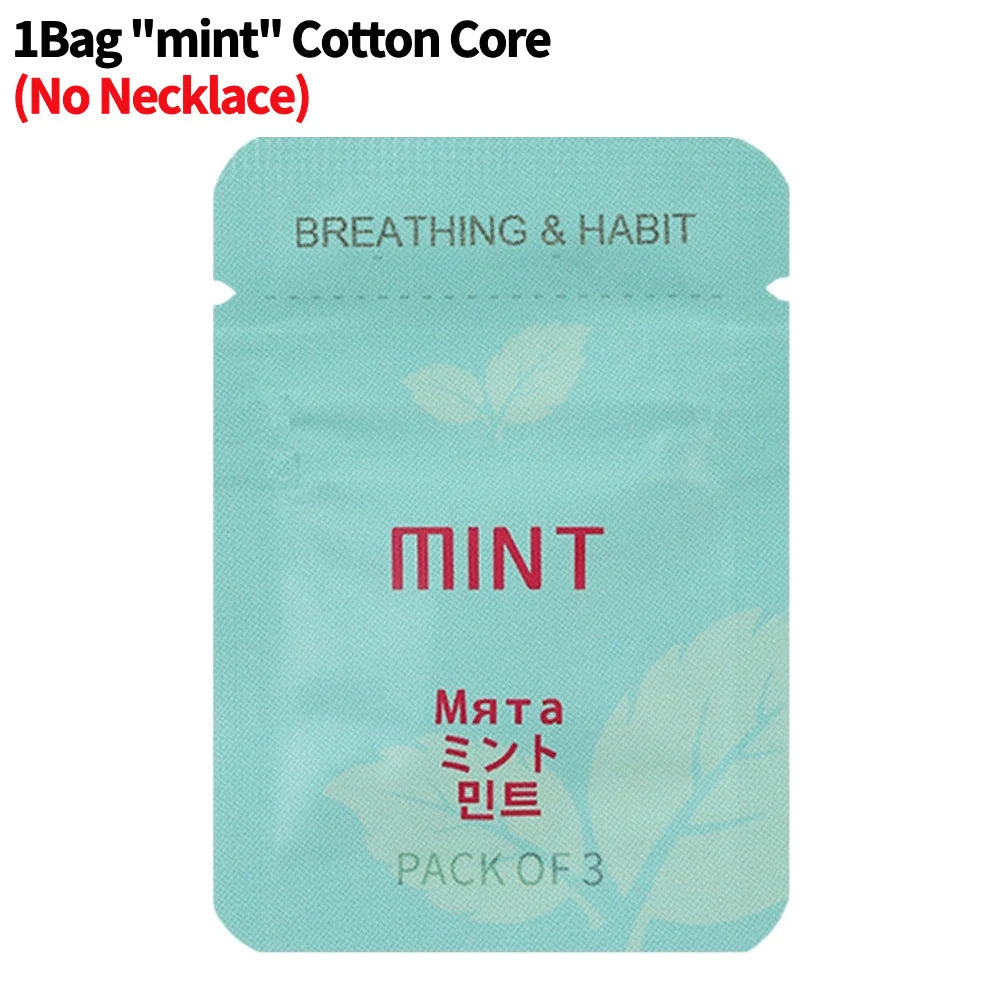 Breathing Necklace with Filter Cotton Quitting Smoking Meditation Pendant Wear Resist Quit Smoking Necklace Stop Smoking Aids