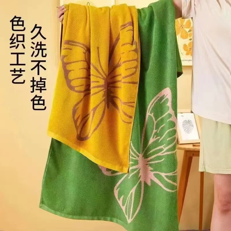 450g thickened pure cotton bath towel for adults, suitable for both men and women, 70*140cm, soft, absorbent, non-pilling, large