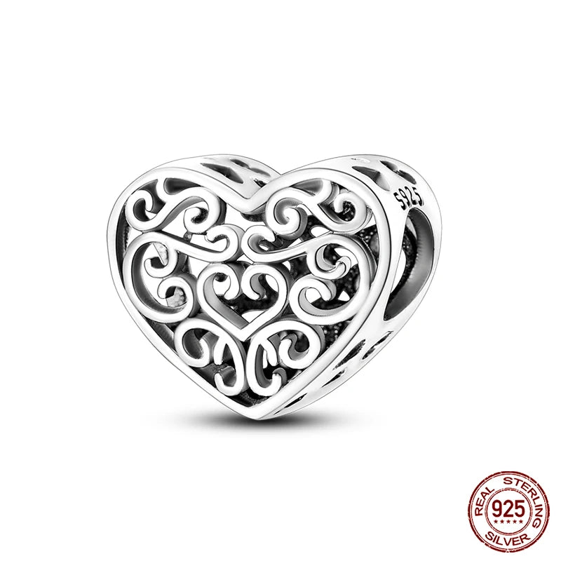 Fit Qikaola 925 Original Bracelet Fashion Bee Astronaut Eiffel Tower 925 Silver Charms Beads Fine DIY Birthday Jewelry For Women