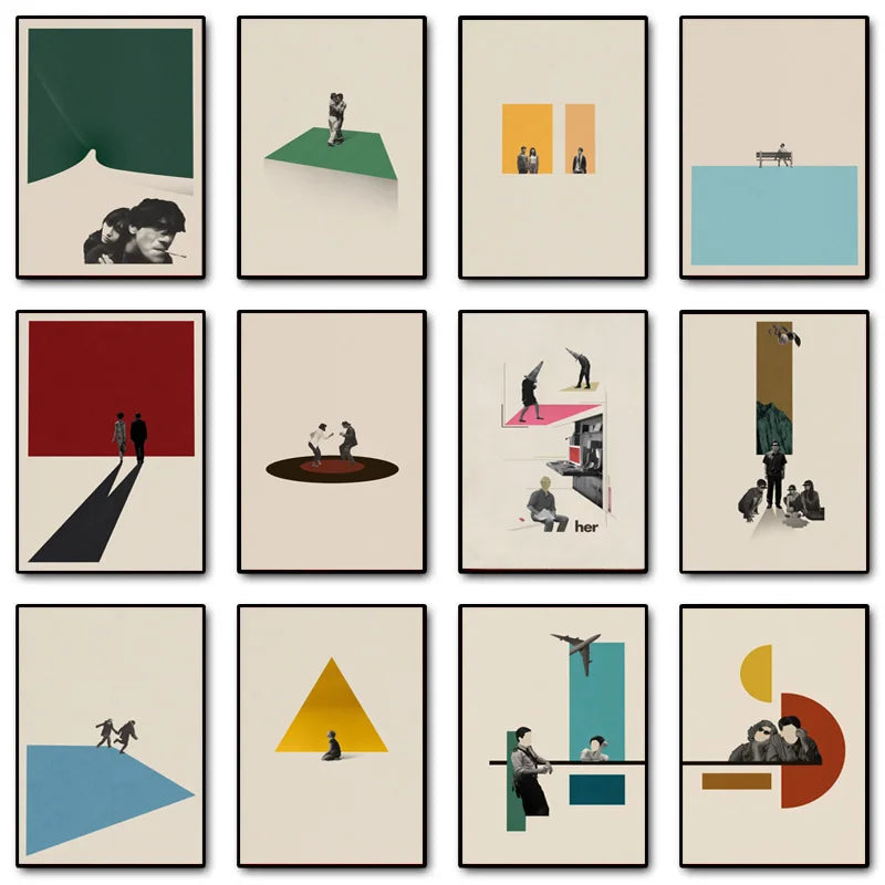 Classic Simple Abstract Retro Tv Show Movie Protagonist Excerpt Poster Canvas Paint Prints Art Picture Room Home Wall Decor Gift