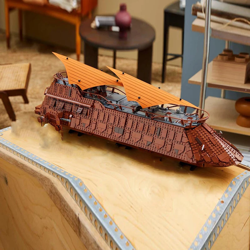 MINISO FIT 75397 Sail Barge Building Block Classic Sailboat Model Bricks Assembly Toys For Kids Adult Birthday Christmas Gifts