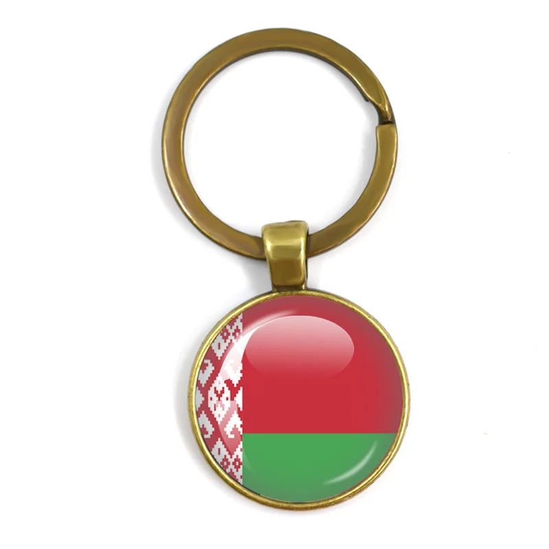 European National Flags, Albania, Andorra, Belarus, Belgium, Bosnia and Herzegovina, Bulgaria, Croatia, Popular Key Chain