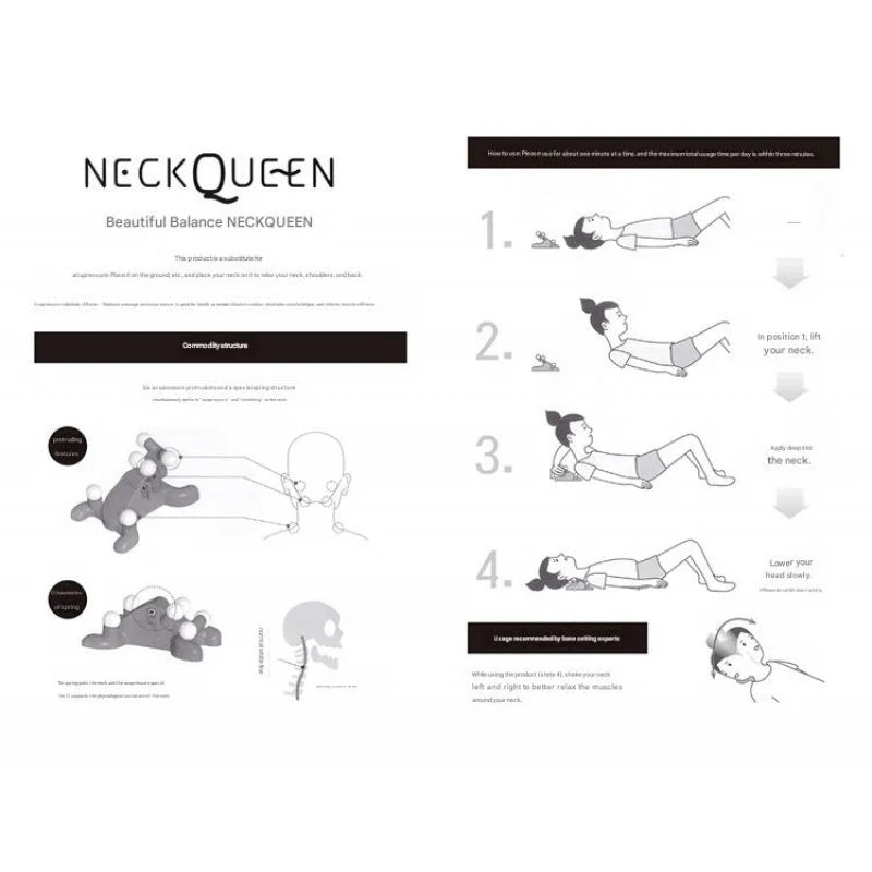 Manual Cervical Spine Brace Soothing Device Neck Massager Simulation Shiatsu Silicone Cervical Spine Correction Care Massager