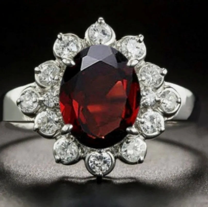 Cut 3.2ct to create blue Zircon ring original charm engagement ring