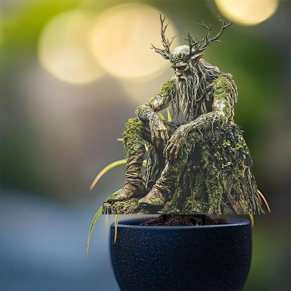 Garden Stakes, Tree Elf Yard Sign Acrylic Ground Insert Waterproof Outdoor Decor For Lawn Decorative Garden Stakes Green Decor